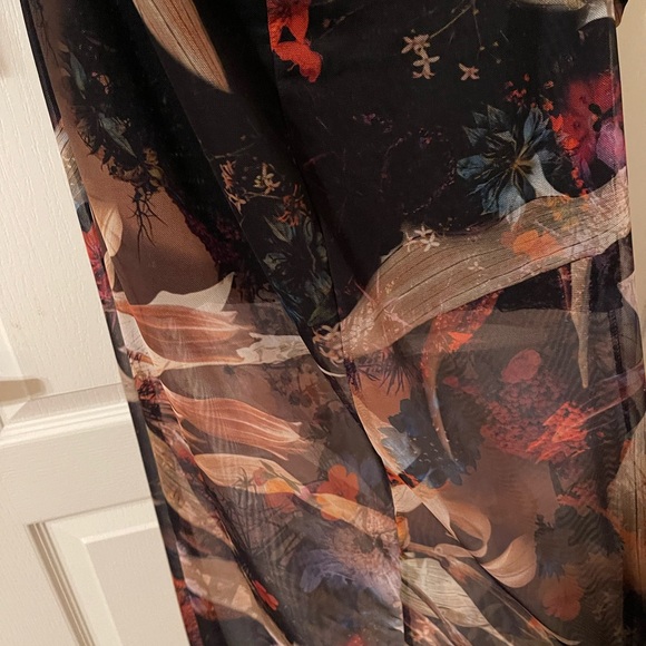 ALLSAINTS collection Sheer Long Sleeve Mesh Dress - Picture 12 of 13